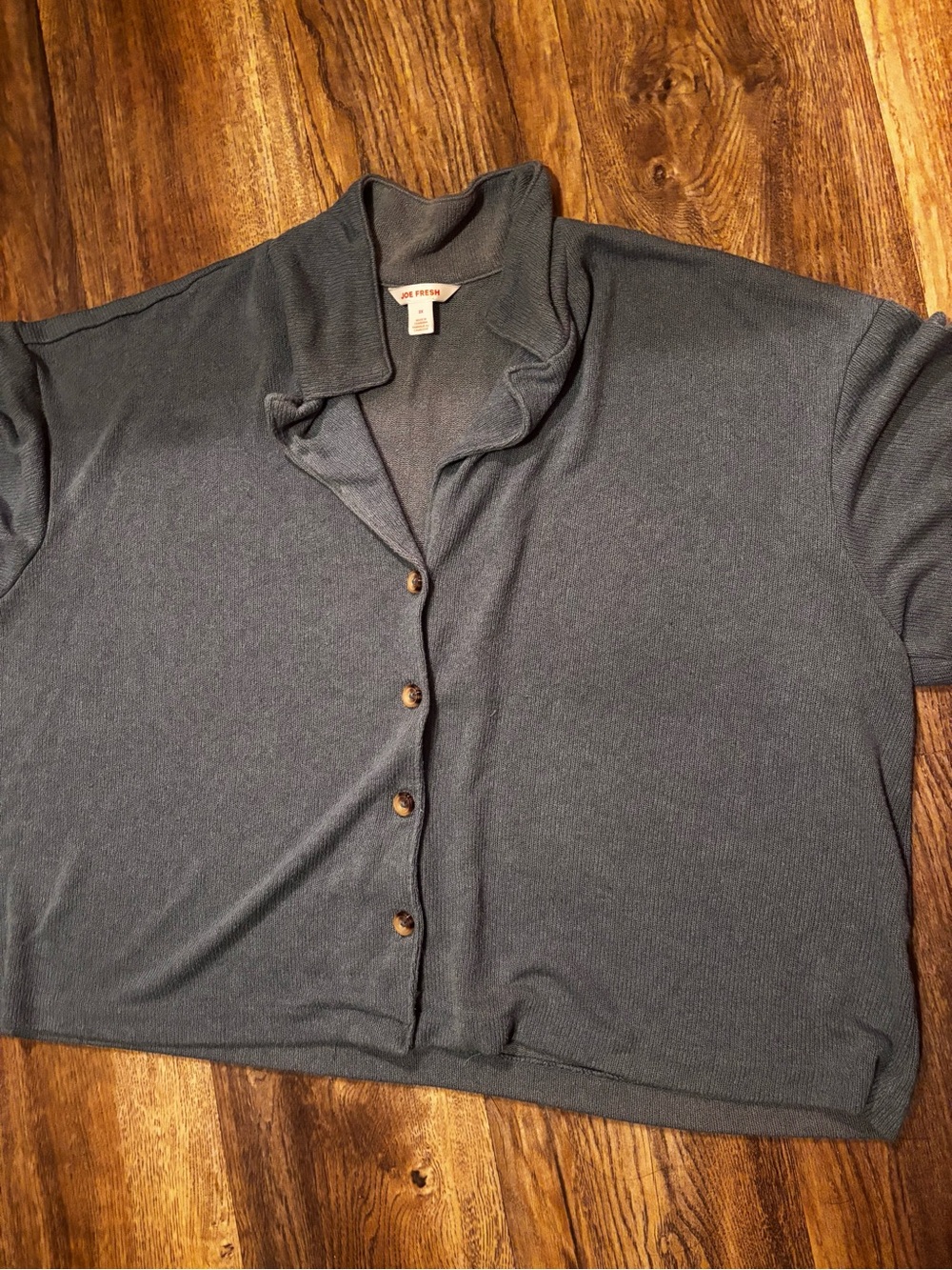 Joe Fresh Dusty Blue Shirt with Collar